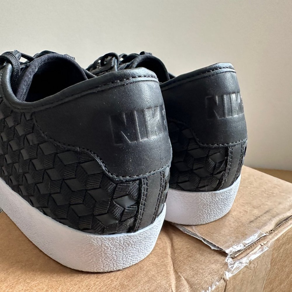 Nike Tennis Classic AC Woven (724976-002) Shoes - Black/Black-White - Sz 14 - Picture 6 of 10
